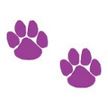 Glitter Purple Paw Prints Temporary Tattoos